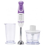 Mixer vertical Heinner HB-600UV, 600 W, 0.7 l, 5 viteze, Alb/Mov