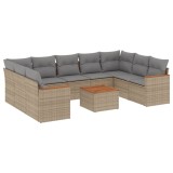 Cumpara ieftin Patio Sofa Set 9-Locuri Bej combinat
