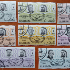 RAS AL KHAIMA- 1965-''ANUL COOPERARII'''-SET 8v.-stamp.