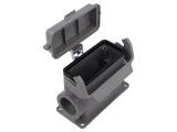 Han B Base SM HC 2 x M32 plastic cover - Capac plastic pentru 2 prize Han B Base SM HC M32