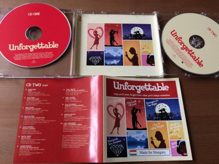 unforgettable 40 songs you&#039;ll never forget from time dublu disc 2 cd muzica pop