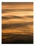 Tablou Canvas, "Auriul fluid al apusului maritim", Aur, Valuri, Reflexii, Lumină, Culoare, Mișcare, Apus, Apă, Strălucire, Textură, 26 x 39 cm, CMCLAS
