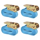 Cumpara ieftin Chingi fixare cu clichet 4 buc. 0,8 tone, 6mx25mm, albastru, vidaXL