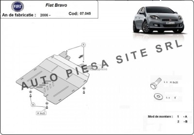 Scut metalic motor Fiat Bravo fabricat incepand cu 2006 APS-07,045 foto