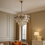 Candelabru Cristal Clasic , Stil Elegant Vintage, 10 Becuri X E27