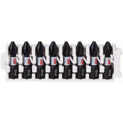 Set 8 biti 8xPH2, 25 mm Impact Control Bosch foto
