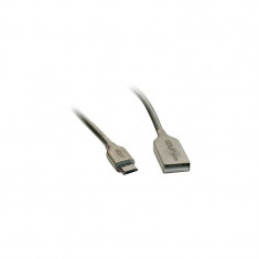 Cablu de date Golf Kirsite microUSB 36M 1m Argintiu foto