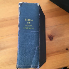BIBLIA SAU SF. SCRIPTURA A VECHIULUI SI NOULUI TESTAMENT 1938-TRAD. CORNILESCU