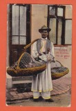 AMS @ - ILUSTRATA SALUTARI DIN ROMANIA 1917, RECLAMA, PUI DE GAINA, vanzator de pui, CIRCULATA