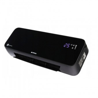 Aeroterma de perete ceramica, Telecomanda, 0 / 1000 W / 2000 W, LCD, termometru, Timer, Negru foto