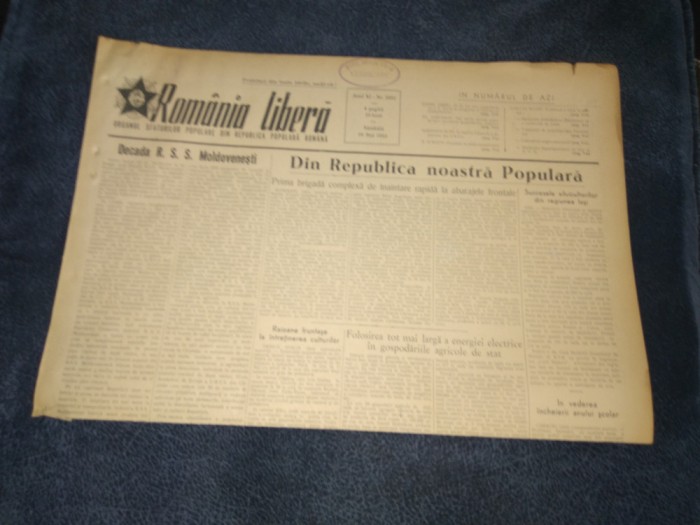 ZIARUL ROMANIA LIBERA 16 MAI 1953