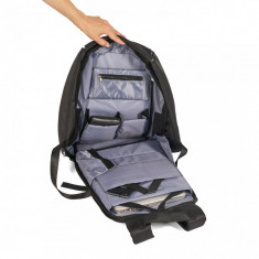 Rucsac notebook Serioux waterproof, un compartiment principal cu inchidere antifurt, foto