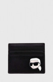 Cumpara ieftin Karl Lagerfeld carcasa din piele culoarea negru