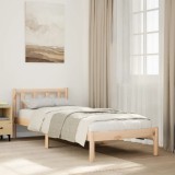 vidaXL Cadru de pat foarte lung fără saltea, 90x220 cm, lemn masiv pin 852444