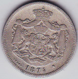 1 leu 1874 argint