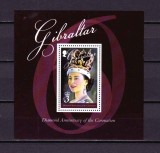 ✅(C43)Gibraltar 2013 &quot;Queen Elizabeth II -Diamond Anniversay &quot;, 3&pound; ,bloc 110,MNH