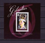 Gibraltar 2013 &quot;Queen Elizabeth II -Diamond Anniversay &quot; , 3&pound; , bloc 110 , MNH