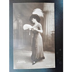 Carte postala, Elena Leonard in Dragoste de Tigan, inceput de secol XX
