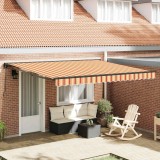 vidaXL Cortina Retractabilă Galben și portocalie 400x300 cm țesătură 3330541