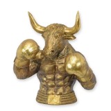 Bust taur boxer-statueta din rasini speciale NC-82