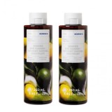 Cumpara ieftin KORRES Gel de Duș Citrice 2x250ml Hidratant Aloe Vera Vitamina C E Zinc Antioxidant Femei