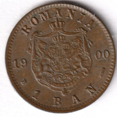 * Moneda 1 ban 1900 dubla batere "R" intrerupt 1616