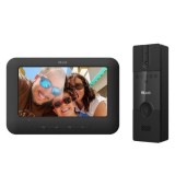 Kit videointerfon analogic Hikvision HiLook VI-K12P, 4 fire, ecran 7 TFT, Camera 2MP FULL HD, plug and play SafetyGuard Surveillance