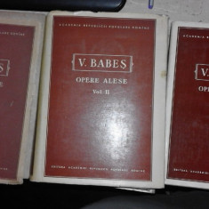 Opere alese - Victor Babes 3 volume