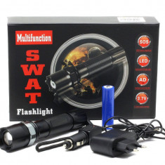 Lanterna SWAT LED 3W CREE Q5 Metalica Reincarcabila C30