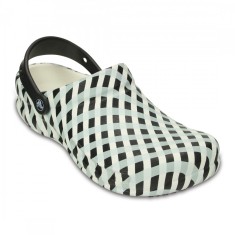 Sabo?i Adulti Unisex Lucru - Work Crocs Bistro Gingham Clog foto