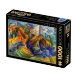 Cumpara ieftin Puzzle adulti D-Toys Umberto Boccioni - Horse Rider Houses, 1000 piese