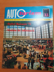 revista autoturism noiembrie 1972 foto