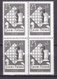 Finlanda 1952 sport SAH MI 412 bloc de 4 MNH, Nestampilat