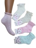 Set 5 Perechi Sosete Bumbac Copii Fete Multicolor 29-31 (7-9 ani) Fenna, Sosete Gleznă