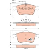 Placute frana Alfa Romeo Giulietta (940 ), Giulietta Box / Liftback (940 ), punte fata, cu senzor uzura, TRW