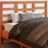 Gossi tablie de pat, maro ceruit, 135 cm, lemn masiv de pin