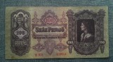 100 Pengo 1930 Ungaria / Matei Corvin / seria 029516