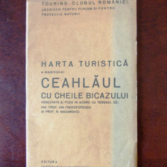 HARTA TURISTICA A MASIVULUI CEAHLAUL CU CHEILE BICAZULUI- PROF.I. PROTOPOPESCU