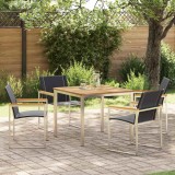 Cumpara ieftin Set de masă pentru grădină 5 pcs Lemn Solid de Acacia