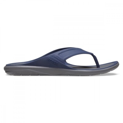 Șlapi Crocs Men&amp;#039;s Swiftwater Wave Flip Albastru - Navy/Slate Grey foto