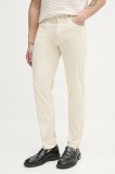 BOSS pantaloni barbati, culoarea bej, drept, 50538370