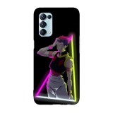 Husa compatibila cu Oppo A76, Viceversa, model Neon Hisoka Hunter x Hunter, Silicon, TPU, Transparent, Carcasa