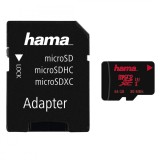 Card de memorie HamamicroSDXC 64GB Speed Class 3 UHS-I 80MB / s + Adaptor, Hama