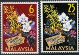 Malaysia 1963 - Orhidee, flori, serie neuzata