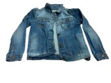 Cumpara ieftin Geaca Blugi Fete 7-8 Ani Denim Second Hand Jacheta Copii Primavara Toamna