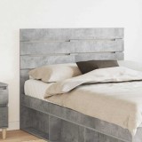 vidaXL Tăblie cap cu headboard Gri din beton 120 cm Lemn compozit 888216