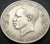 Cumpara ieftin Moneda exotica 1 SHILINGI MOJA - TANZANIA, anul 1974 * cod 1001, Africa