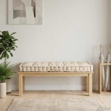 vidaXL Pernă podea canapea din paleți, bej, 120 x 80 x 10 cm, bumbac 48680