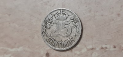 Spania - 25 centimos 1925 foto