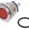 Lampă de control LED roșie 12V &Oslash;16mm cu șurub NINIGI